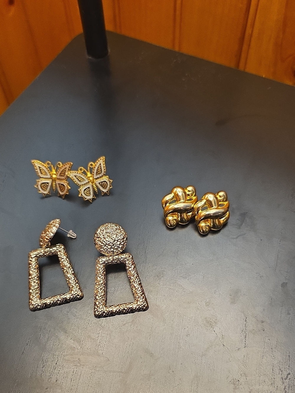 Gold-Tone Mixed Stud & Drop Earring Set - Gold